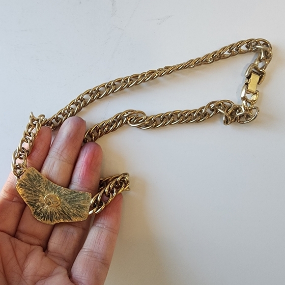 Vintage Jackie Collins Panther Gold & Silver Plated Collar Necklace - Picture 6 of 6